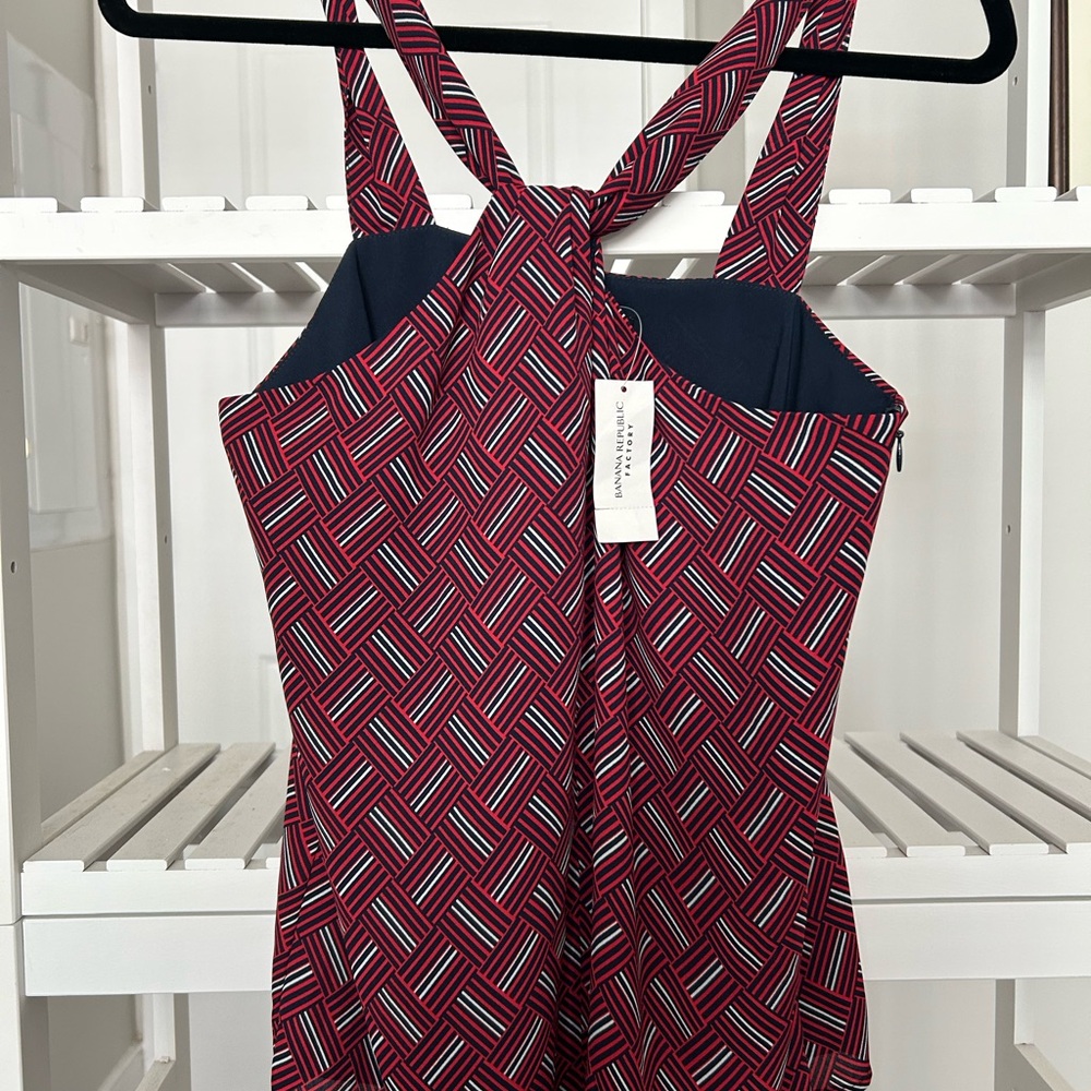 Banana Republic Geometric Halter Tank Top